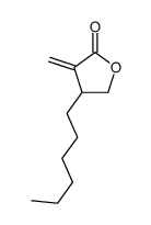 4-己基二氢-3-亚甲基-2(3H)-呋喃酮 结构式