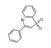 Benzene, [(2-bromo-2-phenylethenyl)sulfonyl]- 结构式