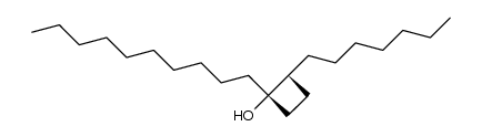 Cyclobutanol, 1-decyl-2-heptyl-, cis- (9CI) 结构式