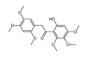 Acetophenone, 6'-hydroxy-2',3',4'-trimethoxy-2-(2,4,5-trimethoxyphenyl)- (7CI) 结构式