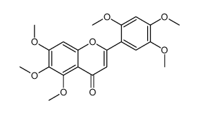 5,6,7,2',4',5'-六甲氧基黄酮 结构式