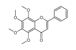5,6,7,8-四甲氧基-2-苯基色烯-4-酮 结构式