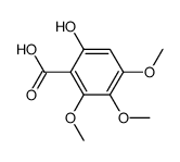 6-Hydroxy-2,3,4-trimethoxybenzoic acid 结构式