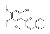(2E)-1-(6-hydroxy-2,3,4-trimethoxyphenyl)-3-phenylprop-2-en-1-one 结构式