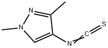 4-异硫氰酸根合-1,3-二甲基-1H-吡唑 结构式