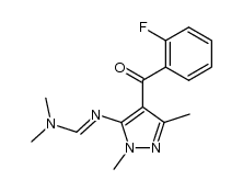 Methanimidamide, N'-[4-(2-fluorobenzoyl)-1,3-dimethyl-1H-pyrazol-5-yl]-N,N-dimethyl- 结构式