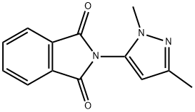 2-(1,3-二甲基-1H-吡唑-5-基)-1H-异吲哚-1,3(2H)-二酮 结构式