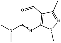 N'-(4-甲酰基-1,3-二甲基-1H-吡唑-5-基)-N,N-二甲基甲脒 结构式