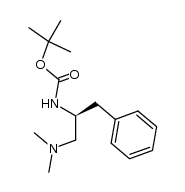 Carbamic acid, N-[(1S)-1-[(dimethylamino)methyl]-2-phenylethyl]-, 1,1-dimethylethyl ester 结构式