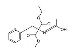 2-乙酰氨基-2-(吡啶-2-基甲基)丙二酸二乙酯 结构式