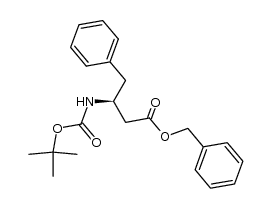 Benzenebutanoic acid, β-[[(1,1-dimethylethoxy)carbonyl]amino]-, phenylmethyl ester, (βS)- 结构式