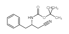 (S)-N-BOC-2-氨基-3-苯丙氰 结构式