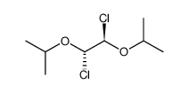 1,2-二氯-1,2-二异丙氧基乙烷(内消旋体) 结构式