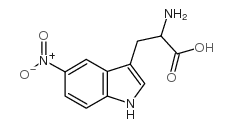 5-硝基-DL-色氨酸 结构式