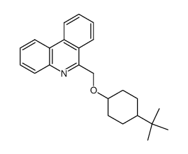 Phenanthridine, 6-[[[4-(1,1-dimethylethyl)cyclohexyl]oxy]methyl]-, trans- 结构式