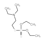 Phosphorodithioic acid,S-[2-(diethylamino)ethyl] O,O-diethyl ester 结构式