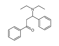 3-(二乙氨基)-1,3-二苯基-1-丙酮 结构式