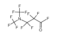 3-[双(三氟甲基)氨基]-2,2,3,3-四氟丙酰氟 结构式