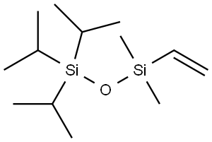Disiloxane, 1-ethenyl-1,1-dimethyl-3,3,3-tris(1-methylethyl)- 结构式