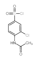 4-乙酰胺-3-氯苯-1-磺酰氯 结构式