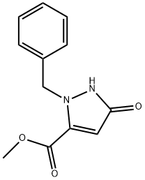 2-苄基-5-羟基-2H-吡唑-3-羧酸甲酯 结构式