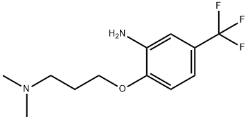 2-(3-(二甲基氨基)丙氧基)-5-(三氟甲基)苯胺 结构式
