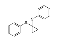 Benzene, 1,1'-[cyclopropylidenebis(thio)]bis- 结构式