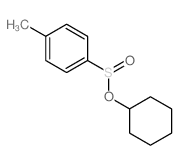 Benzenesulfinic acid,4-methyl-, cyclohexyl ester 结构式