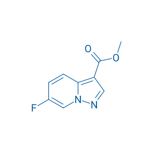 6-氟吡唑并[1,5-a]吡啶-3-羧酸甲酯 结构式