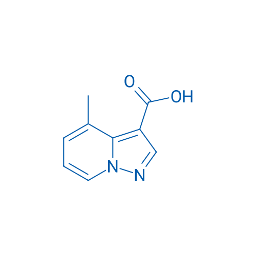 4-甲基吡唑并[1,5-a]吡啶-3-羧酸 结构式