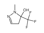 1H-Pyrazol-5-ol, 4,5-dihydro-1-methyl-5-(trifluoromethyl)- 结构式