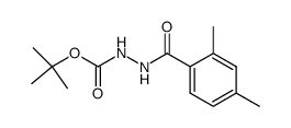Hydrazinecarboxylic acid, 2-(2,4-dimethylbenzoyl)-, 1,1-dimethylethyl ester 结构式