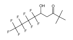 6,6,7,7,8,8,9,9,9-九氟-5-羟基-2,2-二甲基-3-壬酮 结构式