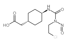 4β-[3-(2-Chloroethyl)-3-nitrosoureido]cyclohexane-1α-acetic acid 结构式