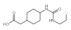 反式-4-[[[(2-氯乙基)氨基]羰基]氨基]环己烷乙酸 结构式