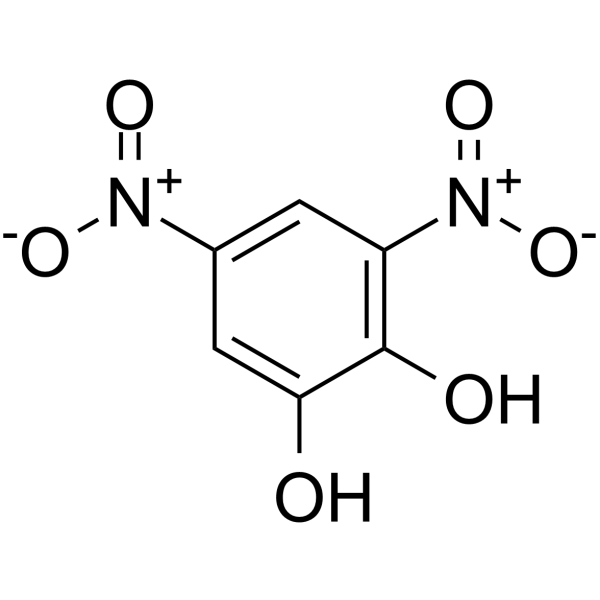 3,5-二硝基儿茶酚 结构式