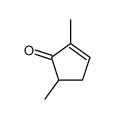 2,5-二甲基环戊-2-烯-1-酮 结构式