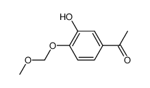 1-[3-羟基-4-(甲氧基甲氧基)苯基]乙酮 结构式