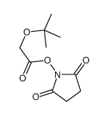 1-[[(1,1-二甲基乙氧基)乙酰基]氧基]-2,5-吡咯烷二酮 结构式