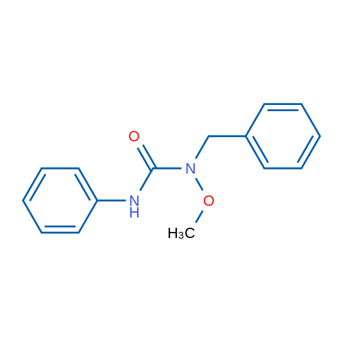 1-苄基-1-甲氧基-3-苯脲 结构式