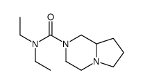 N,N-二乙基六氢吡咯并[1,2-a]吡嗪-2(1H)-甲酰胺 结构式