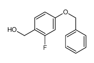 (4-(苄氧基)-2-氟苯基)甲醇 结构式