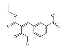 Butanoic acid, 4-chloro-2-[(3-nitrophenyl)methylene]-3-oxo-, ethyl ester 结构式