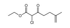 2-氯-6-甲基-3-氧代-6-庚烯酸乙酯 结构式