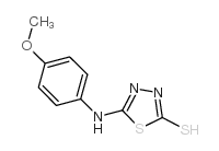 5-(4-甲氧基苯氨基)-[1,3,4]噻二唑-2-硫醇 结构式