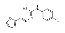 Hydrazinecarbothioamide,2-(2-furanylmethylene)-N-(4-methoxyphenyl)- 结构式