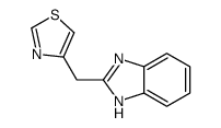 2-(4-噻唑基甲基)-1H-苯并咪唑 结构式