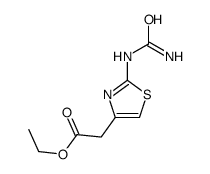 2-[(氨基羰基)氨基]-4-噻唑乙酸乙酯 结构式