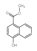 4-羟基萘-1-羧酸甲酯 结构式
