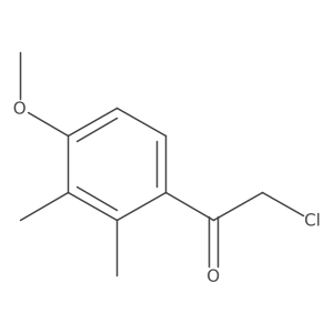 2-氯-1-(4-甲氧基-2,3-二甲基苯基)乙酮 结构式